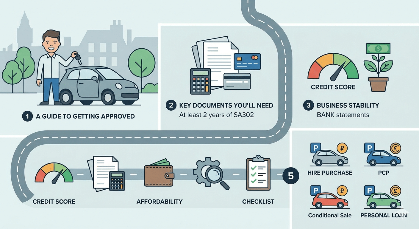 How Self-Employed UK Drivers Get Car Finance